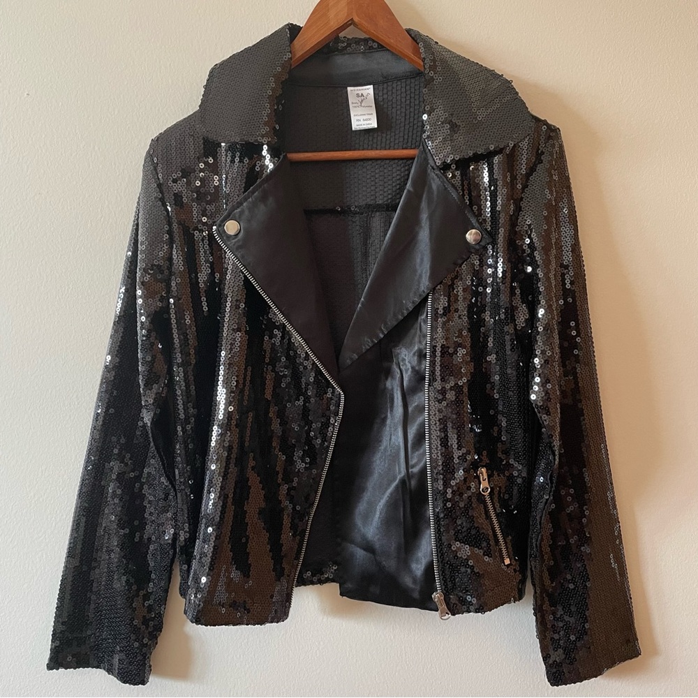 Weissman Black Sequin Jacket - image 2